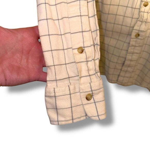 Tan Polo Ralph Lauren Flannel Slim Fit Button Down Shirt Size L - Picture 5 of 7